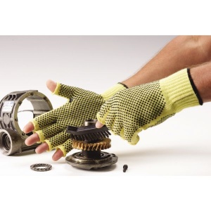 Polyco Touchstone Grip 100% Kevlar Cut Resistant Fingerless Gloves